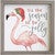 Santa Flamingo Framed Wall Art