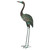 Verdigris Crane Solar Garden Statue - Up