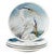 Seaside Birds Ceramic Dinner Plates - Set of 4