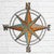 Verdigris Compass Rose Wall Art