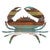 Wood Slat Crab Wall Art