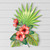 Tropicana Hibiscus Metal Wall Art
