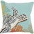 Coral Turtle Accent Pillow