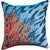 Fire Coral Square Accent Pillow