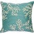 Aruba Coral Accent Pillow - Aqua
