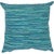 Ocean Stripes Square Accent Pillow - Aqua