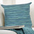 Ocean Stripes Square Accent Pillow - Aqua