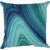 Aqua Currents Square Accent Pillow