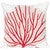 Fan Coral Square Accent Pillow - Magenta - OUT OF STOCK UNTIL 08/13/2026