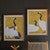 Modern Heron Framed Prints - Set of 2