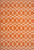 Baja Circlet Orange Rug - 5 x 8