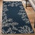 Navy Coral Cluster Rug - 2 x 5