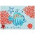Blue Fish Indoor/Outdoor Accent Rug
