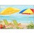 Beachside Umbrellas Accent Rug