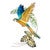 Golden Parrot Flight Wall Art