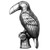Toucan Cabinet Knob - Set of 2
