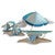 Blue Beach Scene Metal Wall Art