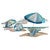 Blue Beach Scene Metal Wall Art