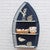 Nautical Blue Metal Boat Shelf