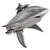 Silver Shark Metal Wall Art