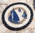 Seven Seas Sailboats Braided Trivet