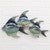 Swimming Jewels Metal Wall Art