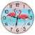Sunrise Flamingos Wall Clock