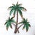 Golden Palms Metal Wall Art