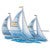 Blue Striped Regatta Metal Wall Art - OUT OF STOCK UNTIL 06/26/2025