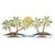 Belize Palms Metal Wall Art