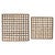 Natural Wood Weave Wall Decor - Set of 4