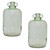 Seafoam Glass Jugs - Set of 2