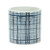Crisscross Blue Pots - Set of 2