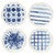 Groovy Seas Ceramic Plates - Set of 4