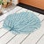 Coral Fan Aqua Indoor/Outdoor Rug - 3 Ft. Round