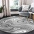 Nautical Waves Charcoal Indoor/Outdoor Rug - 8 Ft. Round