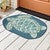 Blue Turtle Shaped Indoor/Outdoor Mat - OUT OF STOCK UNTIL 06/18/2025