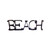 Beach Metal Cutout Sign