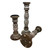 Coastal Carved Candle Holders - Set of 3