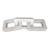 Marble Square Cornered Chain Trio - White