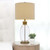 Wide Bubble Glass Rope Table Lamp