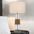 Slim Bubble Glass Rope Table Lamp