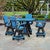 Aruba Square Table & Swivel Chair Set