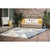 Palm Island Blue & Gold Indoor/Outdoor Rug - 8 x 10