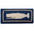 White Whale Hooked Wool Bench