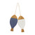 Colored Wooden Fish Wall Art