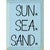 Sun Sea Sand In Blue Wall Art