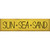 Sun Sea Sand In Yellow Wall Art