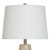 Gloss Dimple Ceramic Table Lamp - Cream