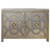 Ocean Weathered Cabinet - Taupe and Silver